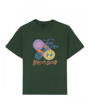 Green Brain Dead X Toro Y Moi Mahal T-Shirt | AU 3691720-JF