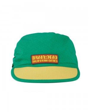 Green Yellow Brain Dead California Games Bandana Hat | AU 9176245-EJ