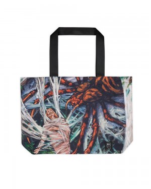 Grey Brown Brain Dead X Magic: The Gathering Hidden Spider Tote Bag | AU 6435218-IV