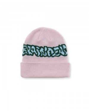 Lavender Brain Dead Dystopia Wool Beanie | AU 8026754-CY