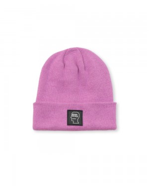 Lavender Brain Dead Logo Head Beanie | AU 1859036-CD