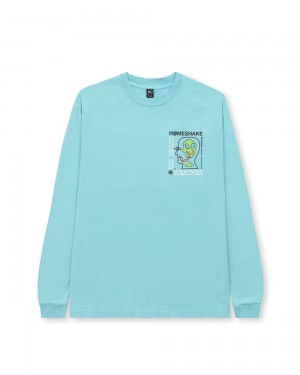 Light Blue Brain Dead X Homeshake Under The Weather Long Sleeve T-Shirt | AU 9562704-RQ