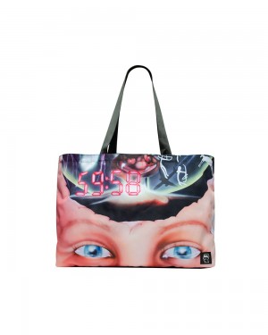 Multicolor Brain Dead Countdown Tote Bag | AU 9530246-BZ