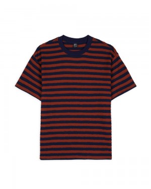 Multicolor Brain Dead Denny Blaine Striped T-Shirt | AU 2539780-ZX