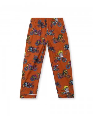 Multicolor Brain Dead Moto Pajama Bottom Pant | AU 0321746-SL