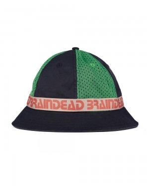 Multicolor Brain Dead Vision Mesh Paneled Bucket Hat | AU 7364510-QY