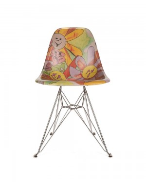 Multicolor Brain Dead X Modernica Leomi Sadler "Puzzle Flowers Harvest" Case Study® Furniture Shell Chair Homeware | AU 4186320-XW