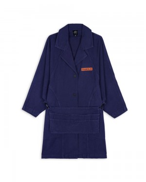 Navy Brain Dead Apron Coat Jacket | AU 8761235-SY