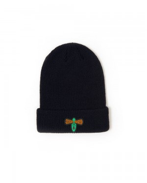 Navy Brain Dead Brain Eyes Beanie | AU 5329716-LU