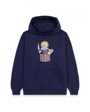 Navy Brain Dead Clownin' Hoodie | AU 3704512-ZW