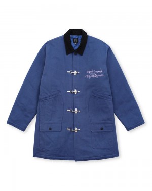 Navy Brain Dead Foraging Coat Jacket | AU 2915367-HN