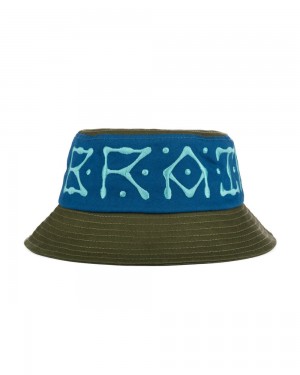 Olive Brain Dead Ufo Twill Bucket Hat | AU 9174806-MI