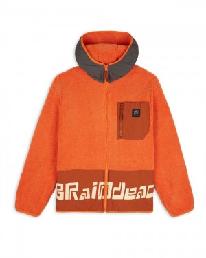 Orange Brain Dead Levels Sherpa Full Zip Jacket | AU 1843627-UF