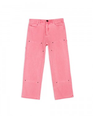 Pink Brain Dead Herringbone Utility Pant | AU 7519026-DB