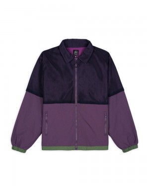 Purple Brain Dead Roll Cast Mesh Overlay Fishing Jacket | AU 3106248-JT