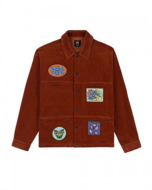 Red Brain Dead Cord Gardener's Jacket | AU 0692453-AR