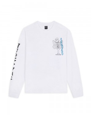 White Brain Dead Equipment Primitive Fairy Long Sleeve T-Shirt | AU 2819705-GK