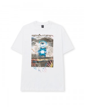 White Brain Dead Giant Claw T-Shirt | AU 5124937-ZL