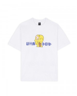 White Brain Dead Handheld T-Shirt | AU 6341857-BX