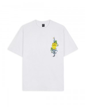 White Brain Dead Sabered T-Shirt | AU 0524987-ZV