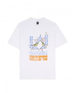 White Brain Dead X Ceremony Vanity T-Shirt | AU 2407961-DQ