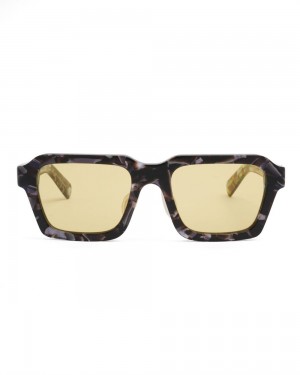 Yellow Brain Dead Staunton Post Modern Primitive Eye Protection Sunglasses | AU 0143265-HK