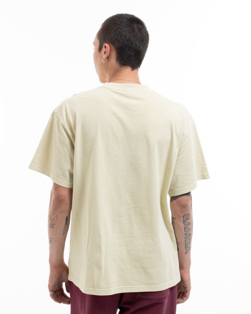 Beige Brain Dead Artificial Life T-Shirt | AU 5482967-OD