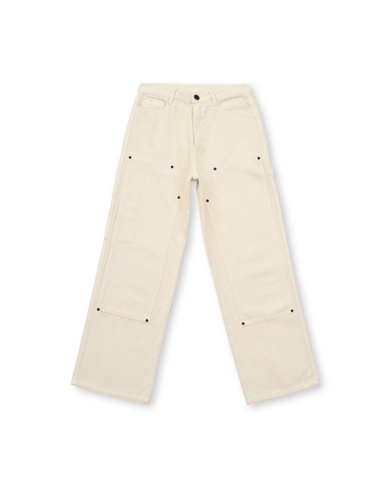 Beige Brain Dead Double Knee Utility Pant | AU 8574091-PW