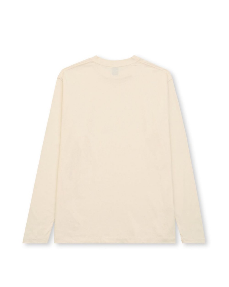 Beige Brain Dead Easy Long Sleeve T-Shirt | AU 9386125-MG