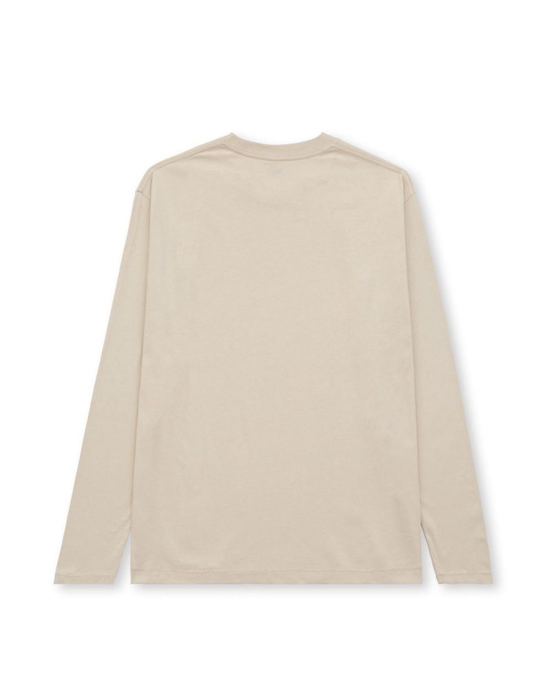 Beige Brain Dead Easy Long Sleeve T-Shirt | AU 4870529-XV