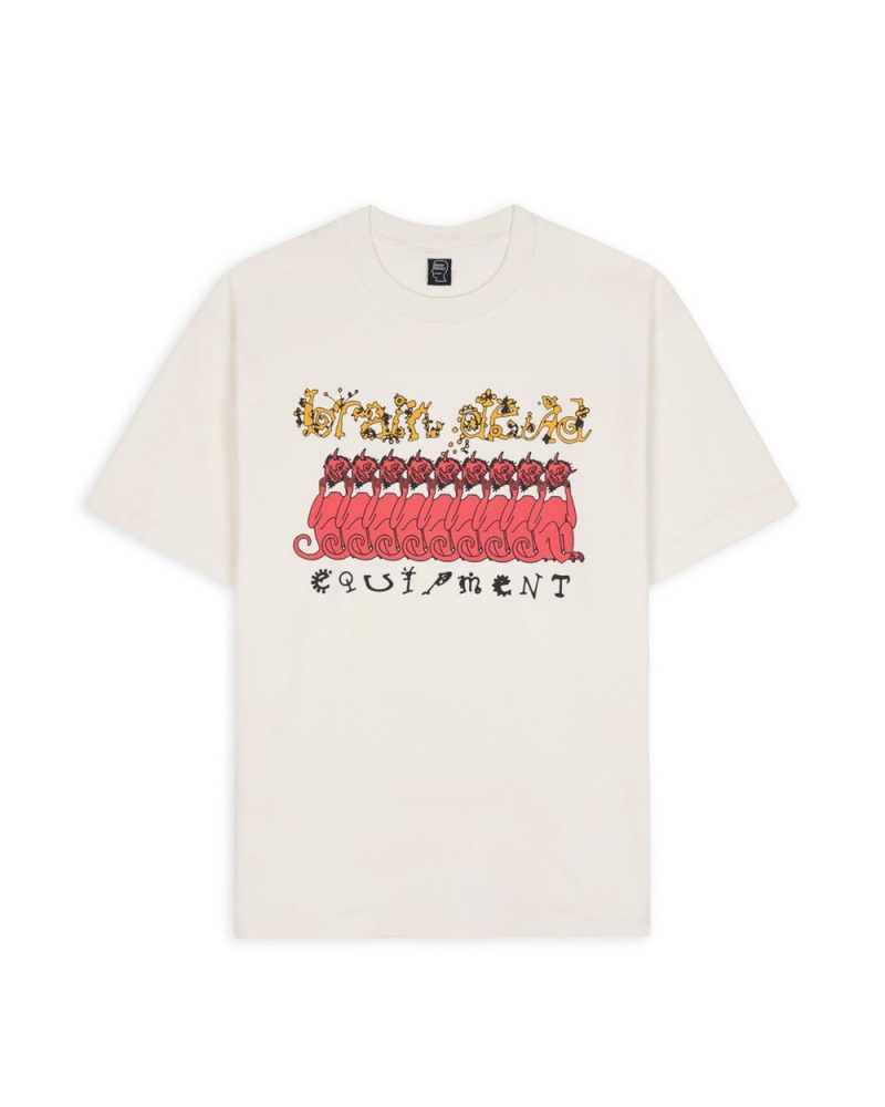 Beige Brain Dead Equipment Devils T-Shirt | AU 6210789-JN