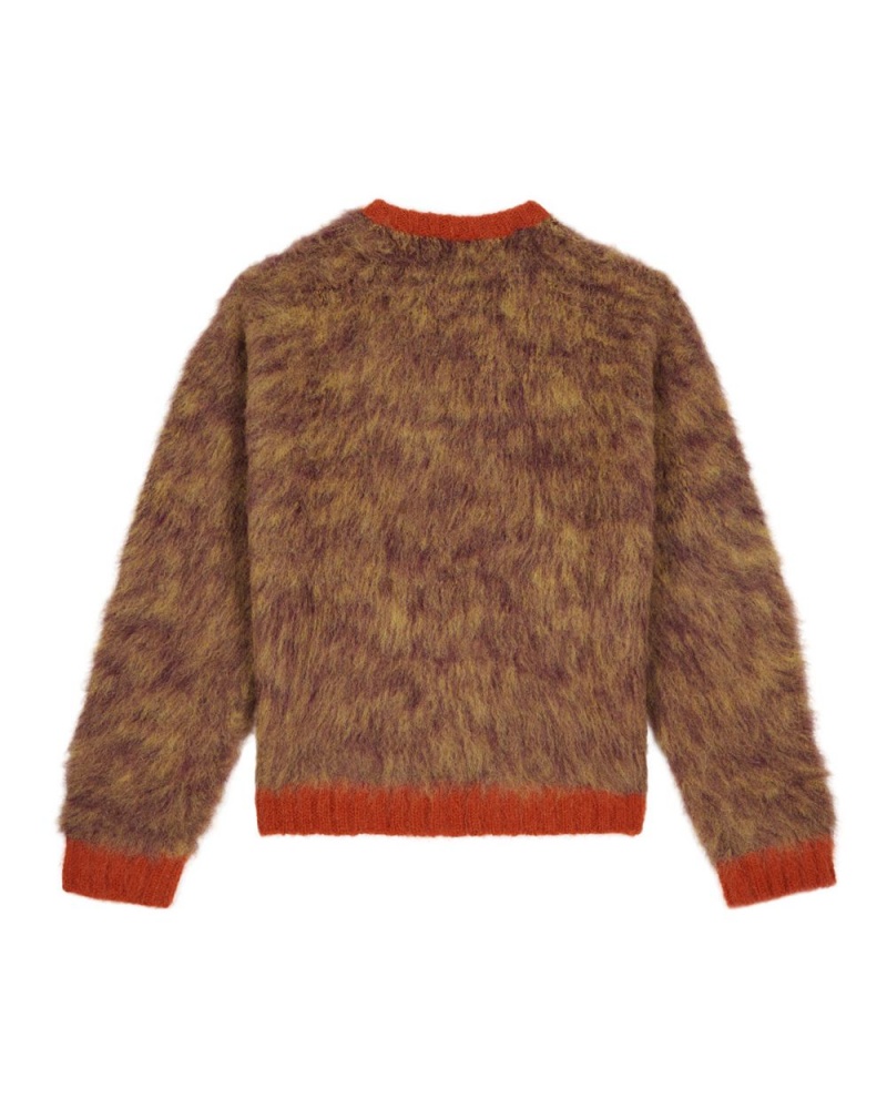 Beige Brain Dead Marled Alpaca Crewneck Sweater | AU 2894163-KJ