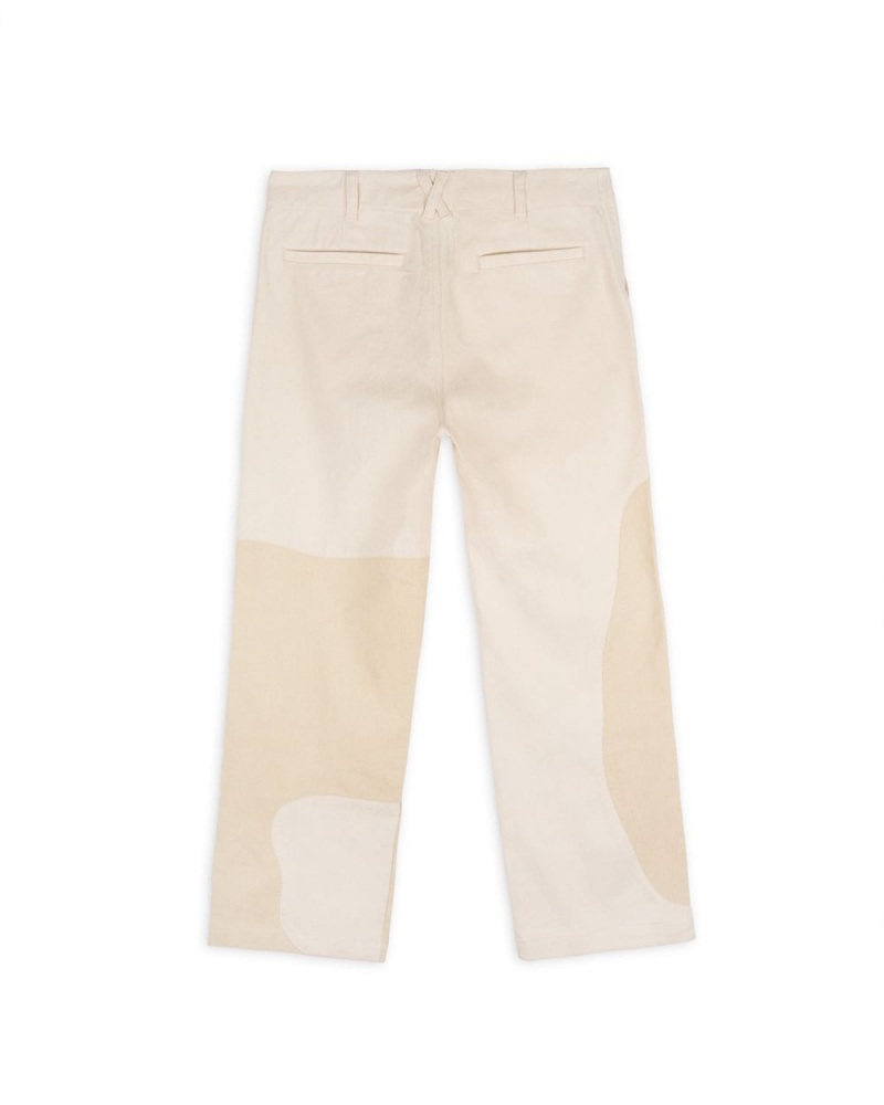 Beige Brain Dead Organic Panel Pant | AU 5763482-RK