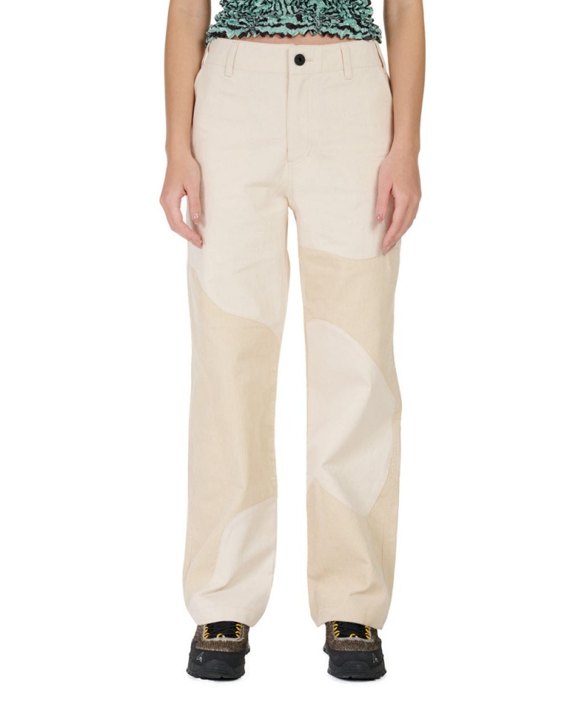 Beige Brain Dead Organic Panel Pant | AU 5763482-RK