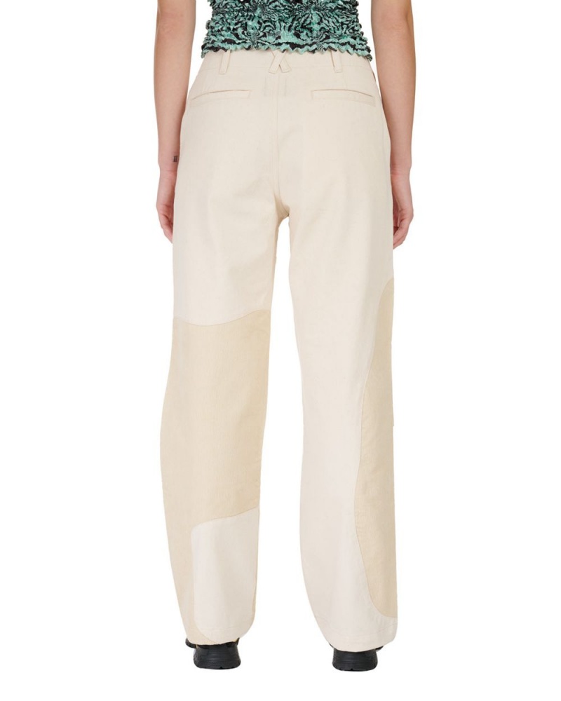 Beige Brain Dead Organic Panel Pant | AU 5763482-RK