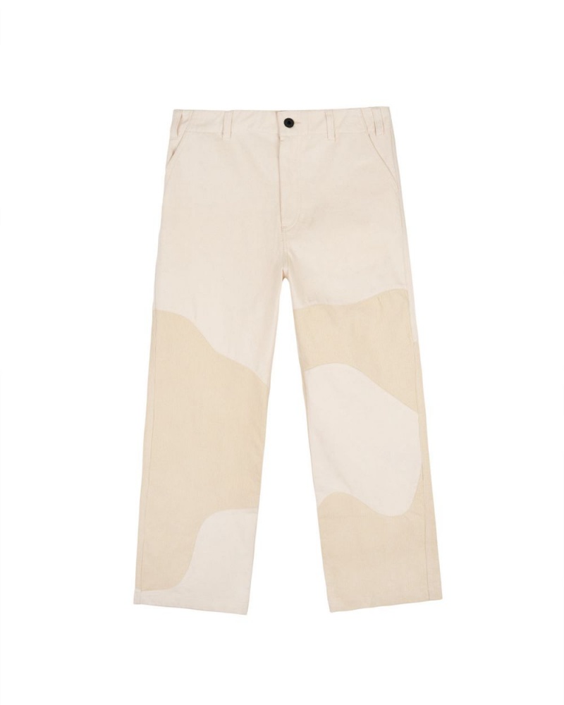 Beige Brain Dead Organic Panel Pant | AU 5763482-RK