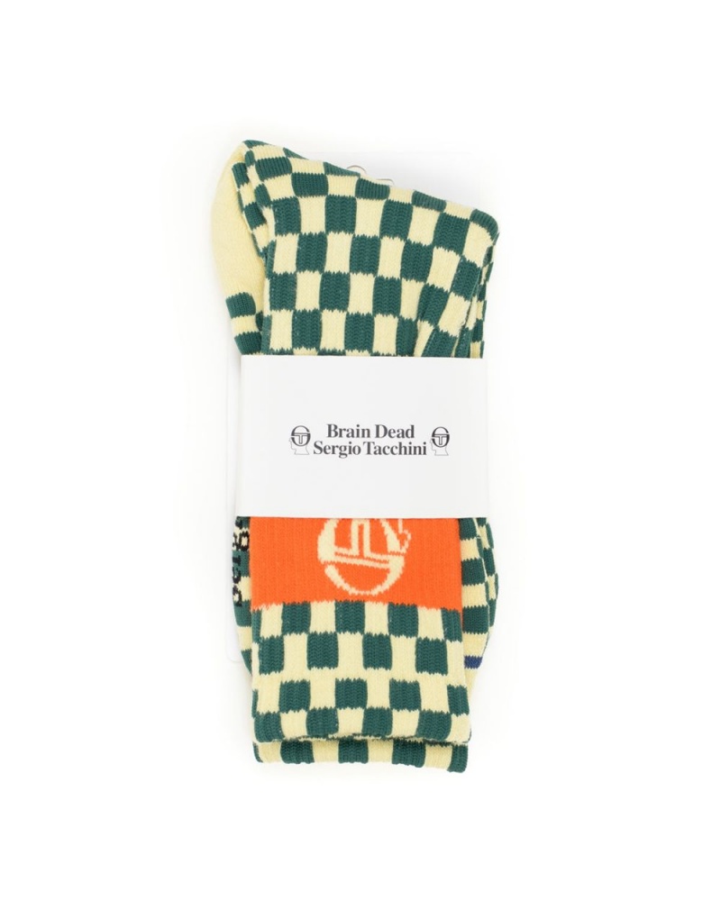 Beige Brain Dead Sergio Tacchini X Socks | AU 3129807-PX