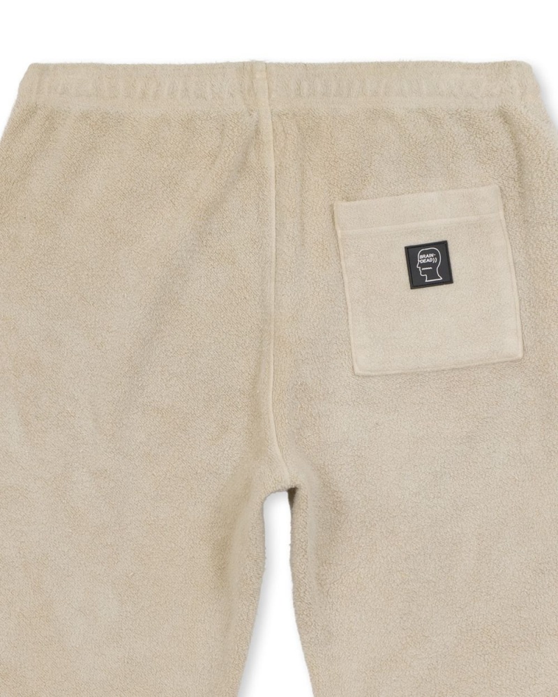 Beige Brain Dead Slime Reverse Fleece Sweat Pant | AU 8402673-VR