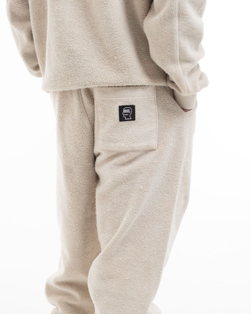 Beige Brain Dead Slime Reverse Fleece Sweat Pant | AU 8402673-VR