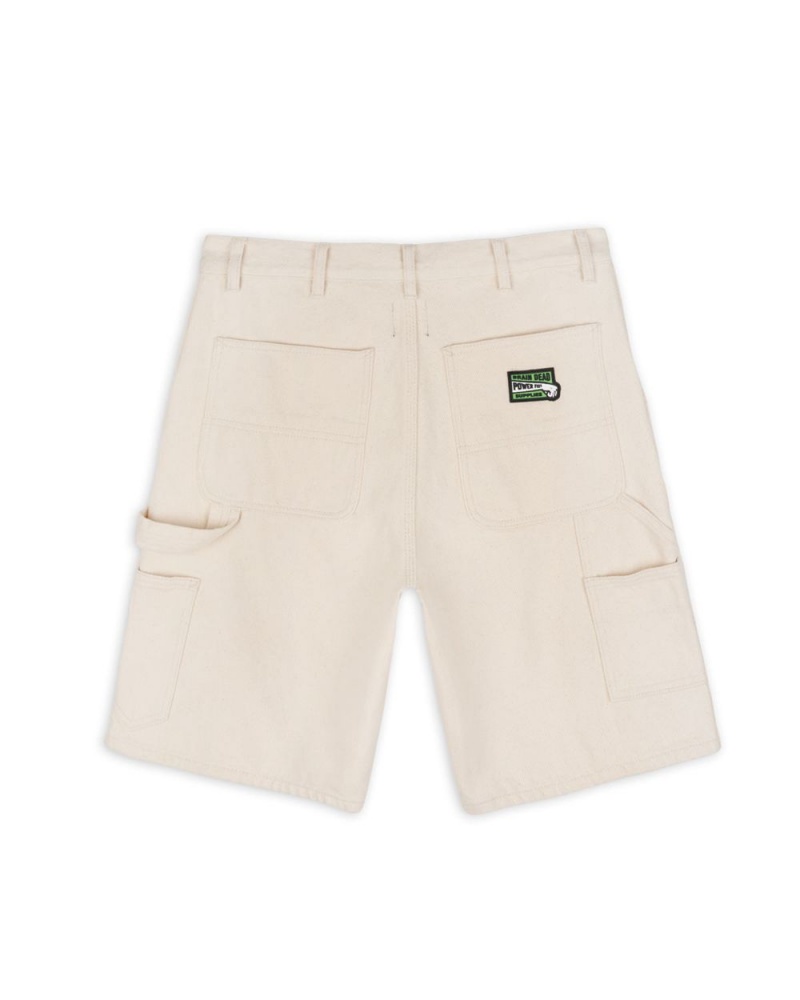 Beige Brain Dead Washed Hard/Softwear Carpenter Shorts | AU 6790481-YM