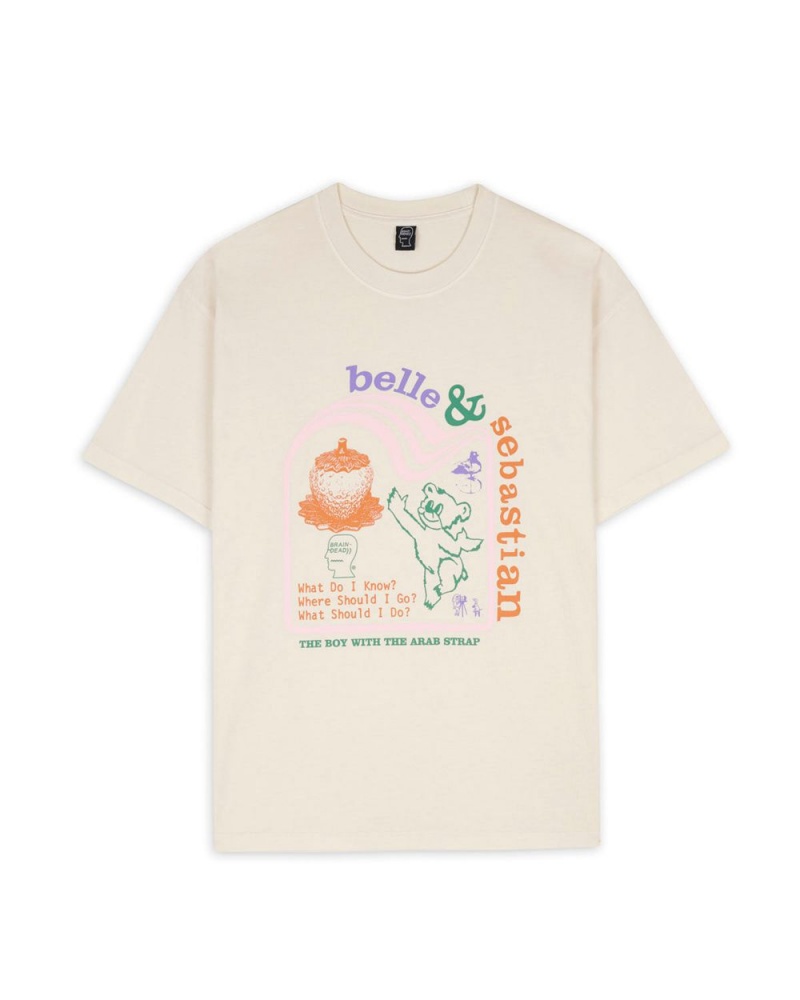 Beige Brain Dead X Belle & Sebastian Boy With The Arab Strap T-Shirt | AU 4738621-ZT