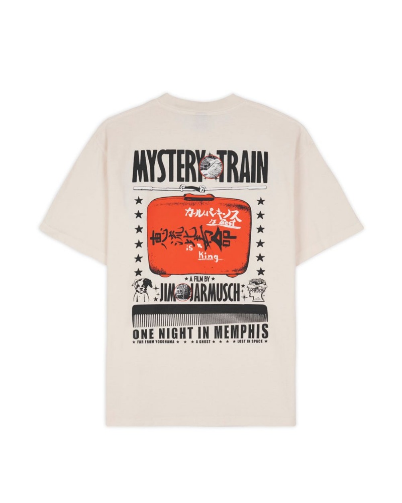 Beige Brain Dead X Jim Jarmusch Mystery Train T-Shirt | AU 6491780-XK