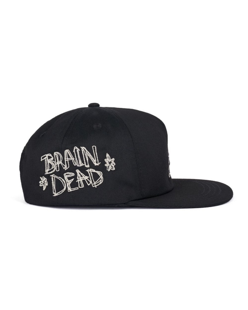 Black Brain Dead 4 Dot Logo Cap | AU 2973856-PF