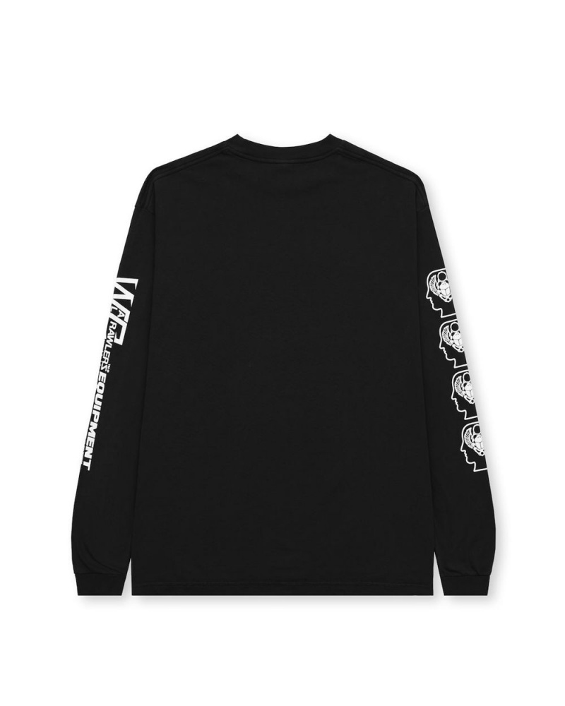 Black Brain Dead Acension Supplies Long Sleeve T-Shirt | AU 5603481-EW