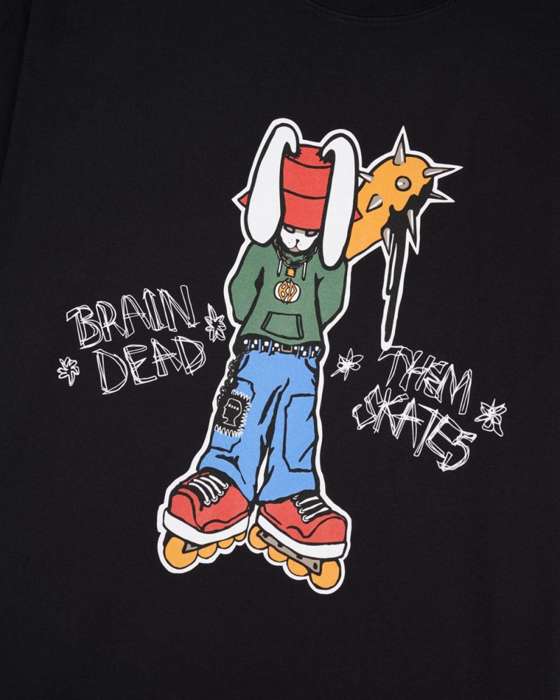 Black Brain Dead Blade Smacker T-Shirt | AU 2506319-UB