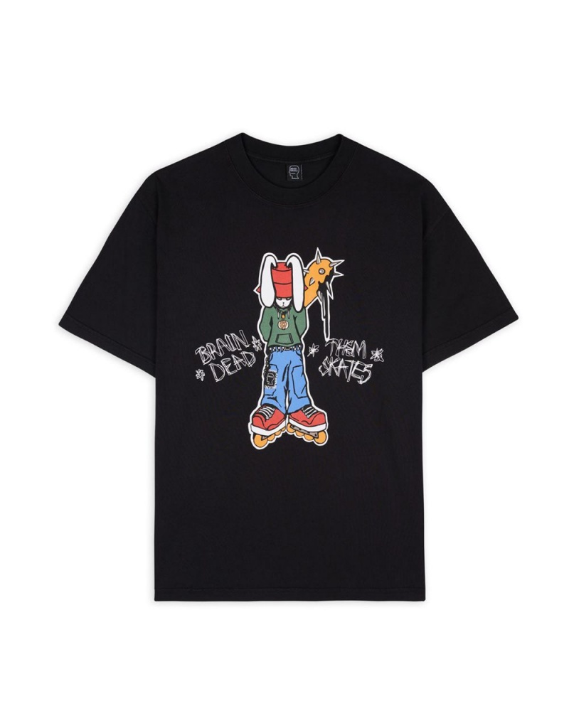 Black Brain Dead Blade Smacker T-Shirt | AU 2506319-UB