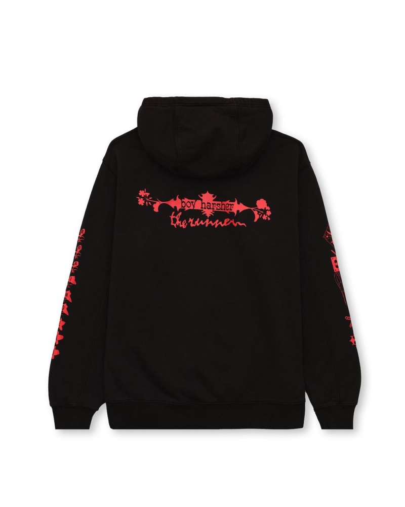 Black Brain Dead Boy Harsher Hoodie | AU 1589243-JX