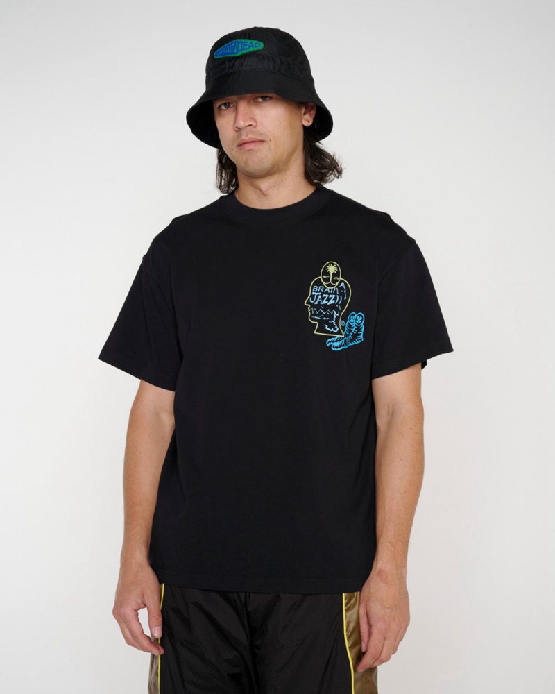 Black Brain Dead Brain Jazz T-Shirt | AU 8579410-OA