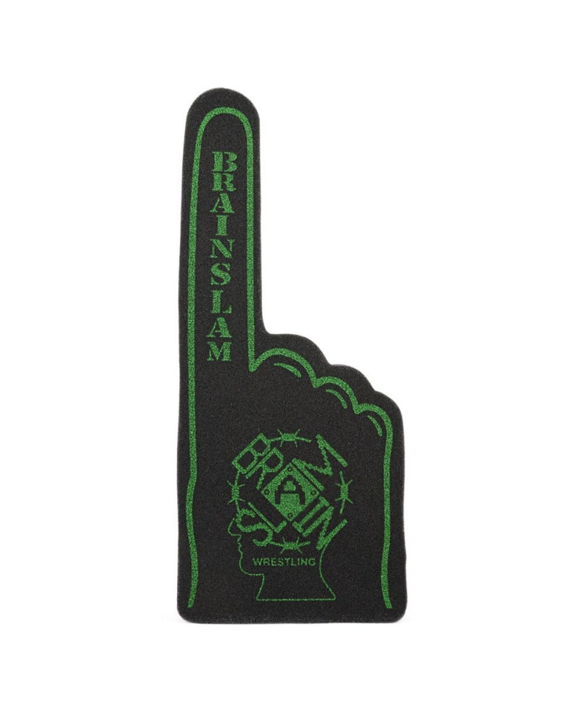 Black Brain Dead Brain Slam Wrestling Foam Finger Homeware | AU 7948231-NV