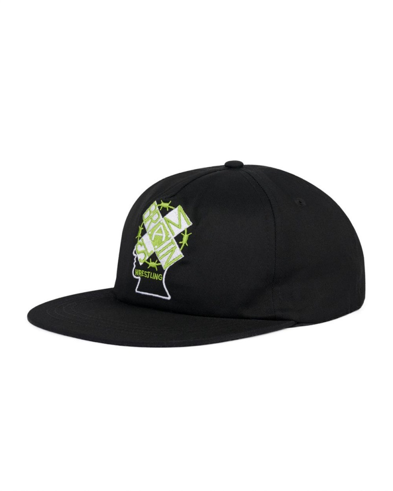 Black Brain Dead Brain Slam Wrestling Hat | AU 2475613-TY